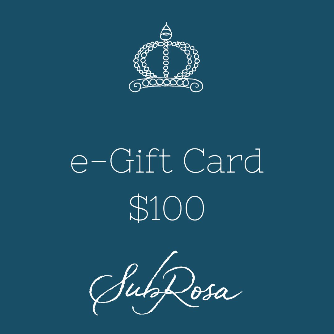 SubRosa e-gift card for $100