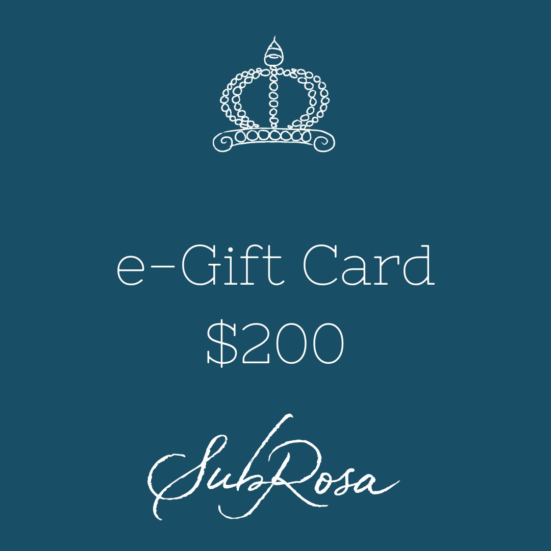 SubRosa e gift card for $200