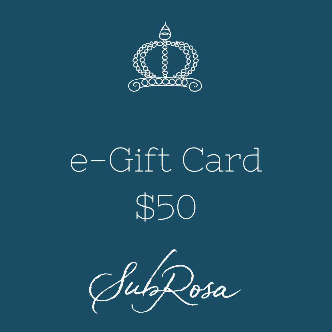SubRosa e-gift card for $50