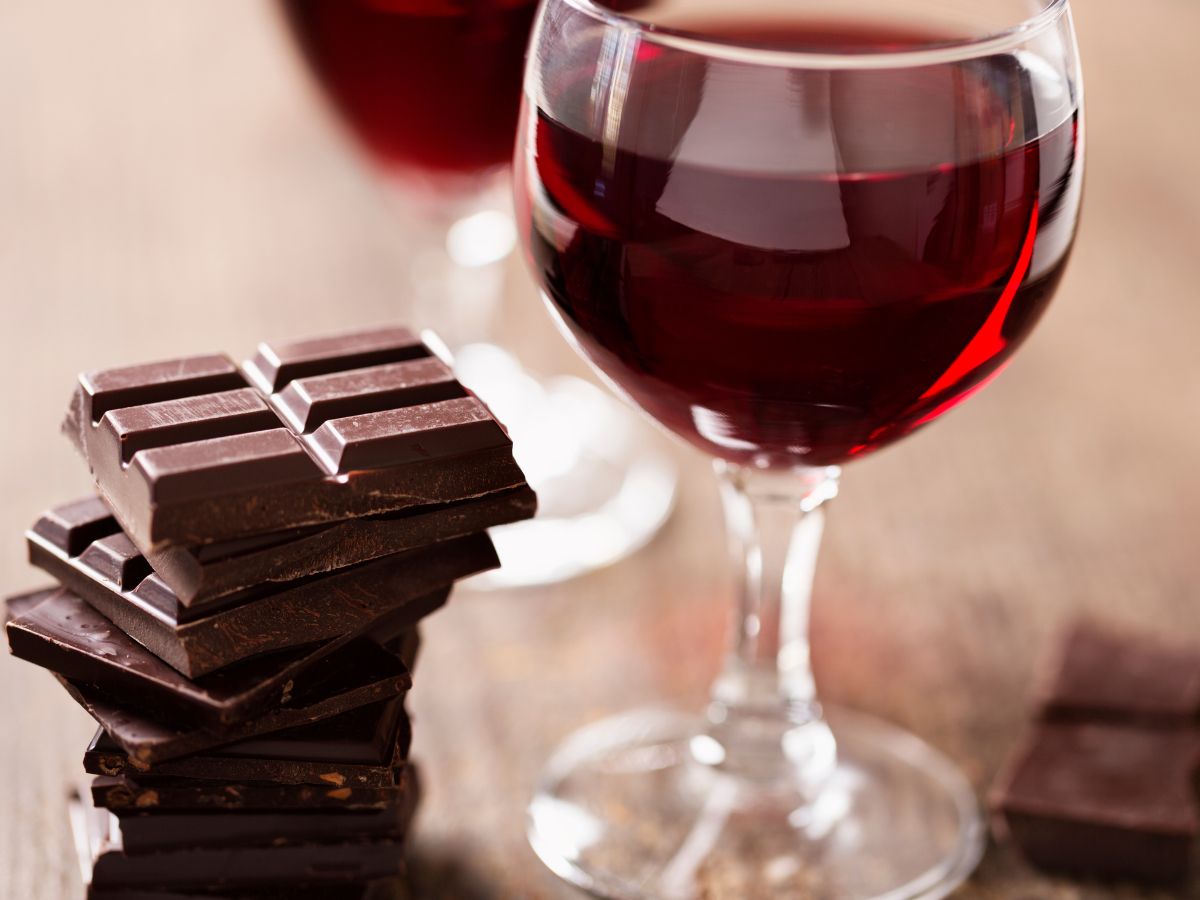 dark chocolate and Subrosa red wine pairing