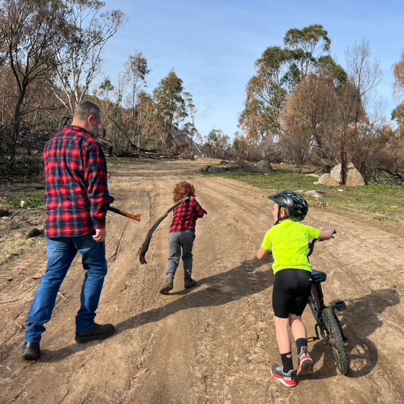 adam louder and his two sons in the grampians